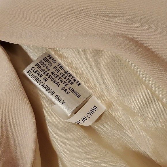 NWT Miss Milan Cream Maxi Gown with rhinestone straps size 20 - Picture 10 of 11